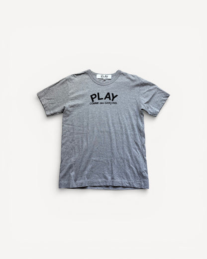 CDG PLAY GREY T-SHIRT (M)