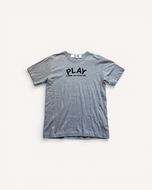 CDG PLAY GREY T-SHIRT (M)