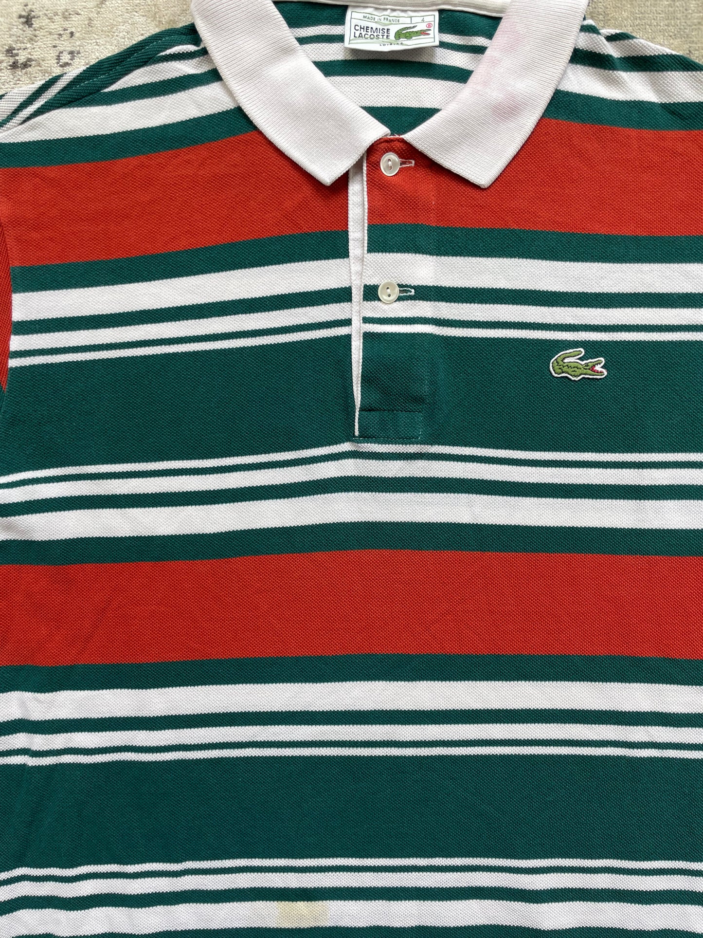 LACOSTE POLO SHIRT STRIPED (M)