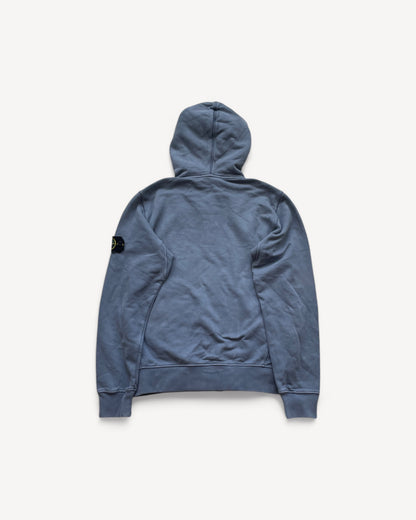 STONE ISLAND GREY ZIP UP HOODIE (M)