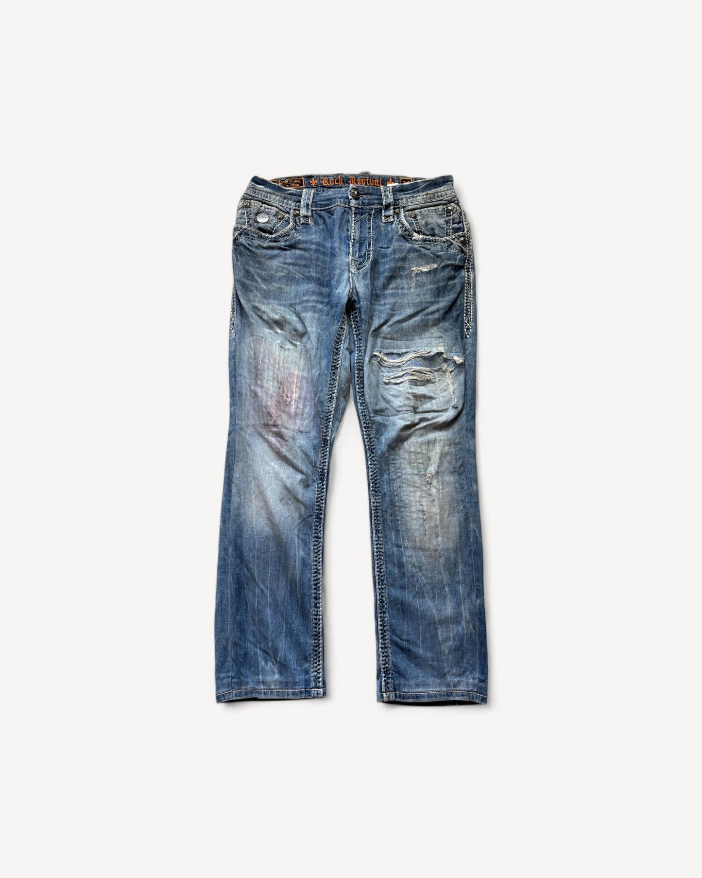 ROCK REVIVAL JEANS W34 L32 #RR11