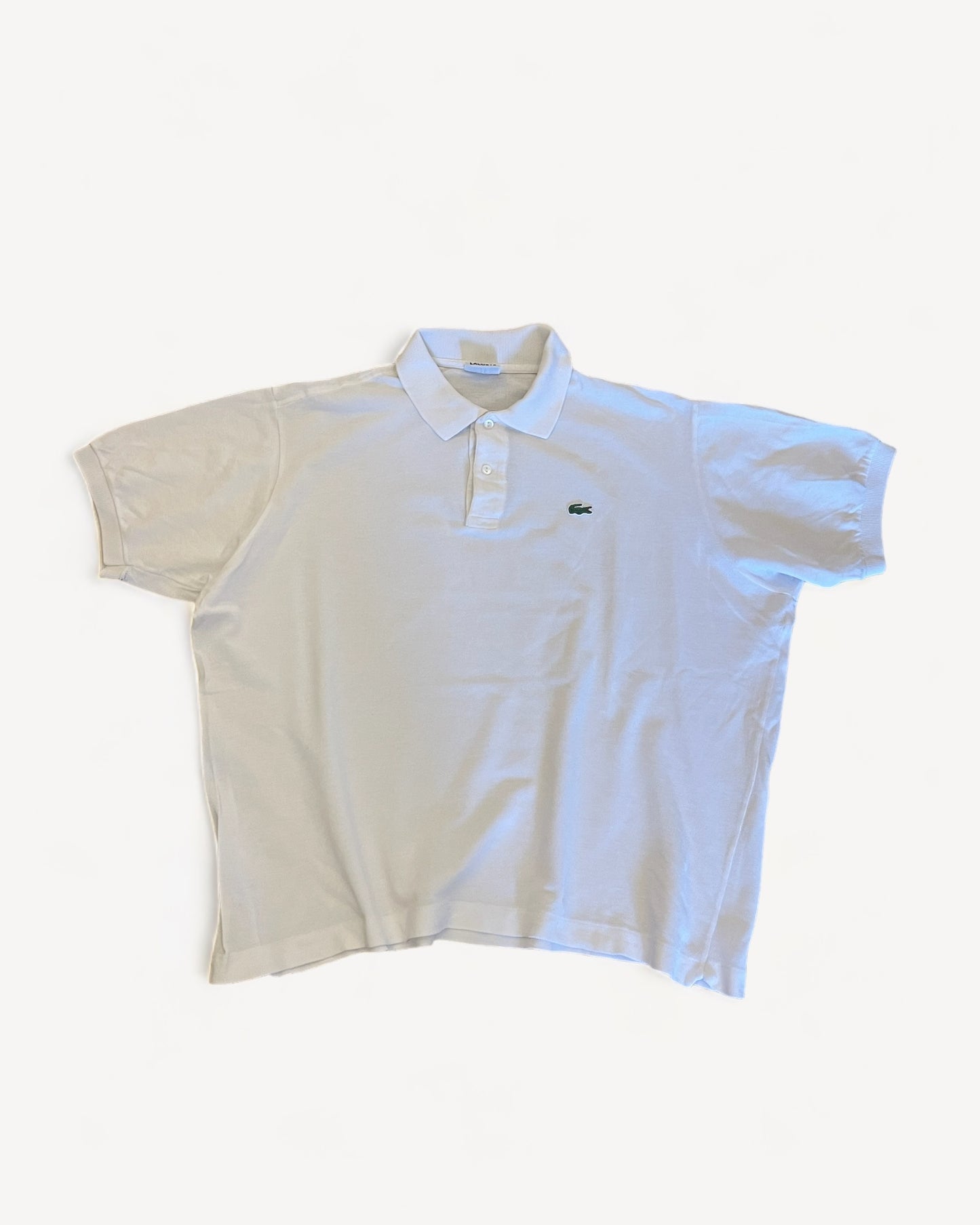 LACOSTE POLO SHIRT WHITE (L)