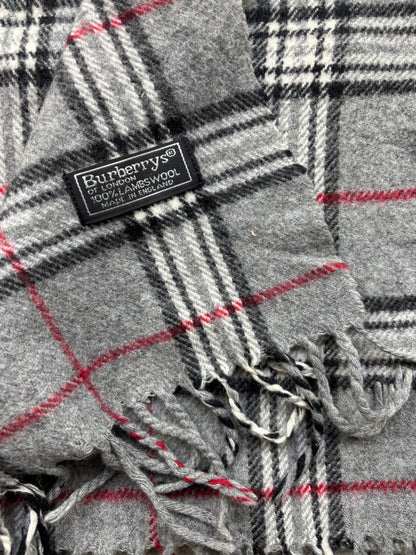 BURBERRY NOVACHECK SCARF GREY