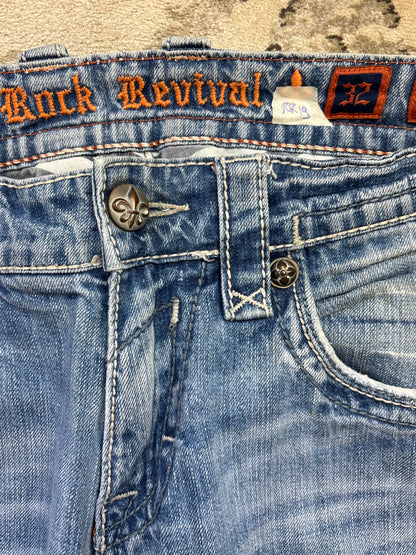 ROCK REVIVAL JEANS W32 L32 #RR19