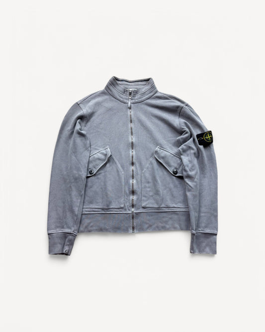 STONE ISLAND ZIP UP HOODIE (M)