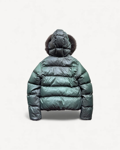DUVETICA GREEN WOMEN PUFFER JACKET (L)
