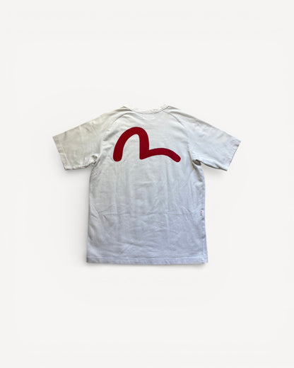 EVISU WHITE T-SHIRT (M)