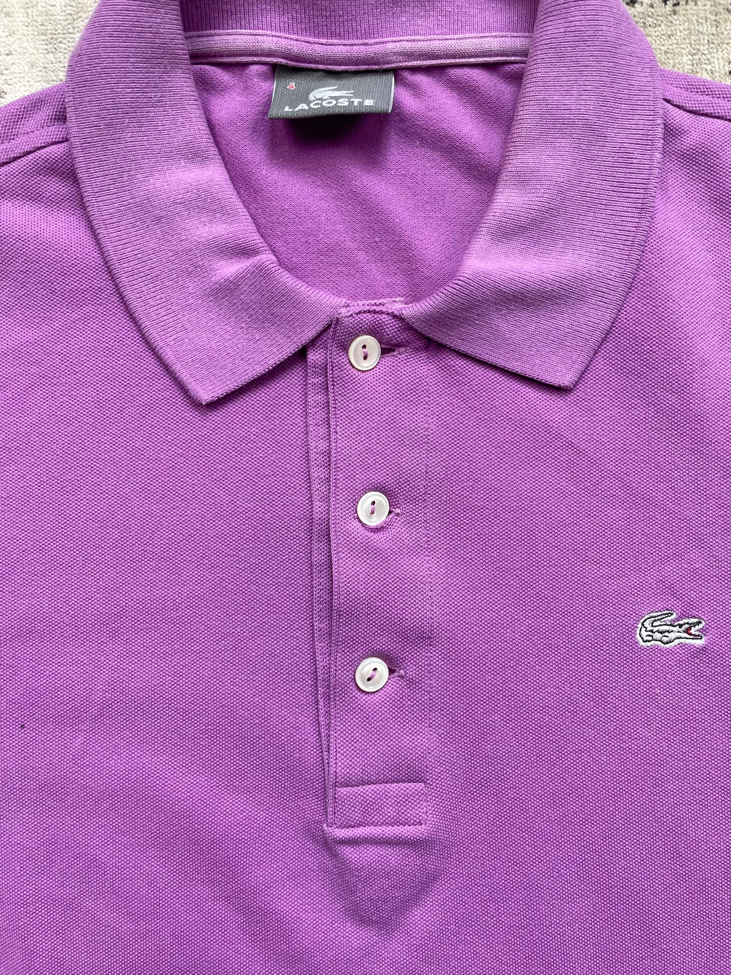 LACOSTE POLO SHIRT PURPLE (M)