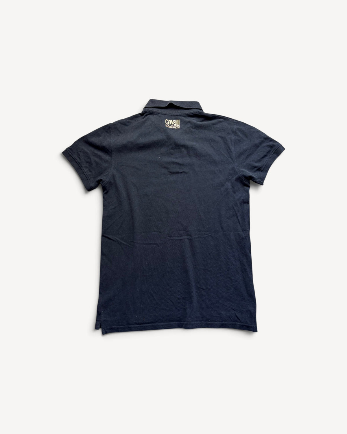 ROBERTO CAVALLI BLACK POLO SHIRT (M)