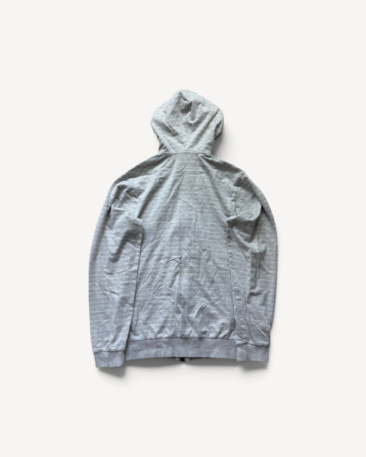 LACOSTE GREY ZIP UP HOODIE (S)