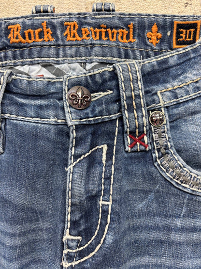 ROCK REVIVAL JEANS W30 L32 #RR5