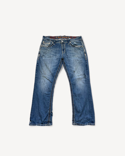 ROCK REVIVAL JEANS W38 L34 #RR24