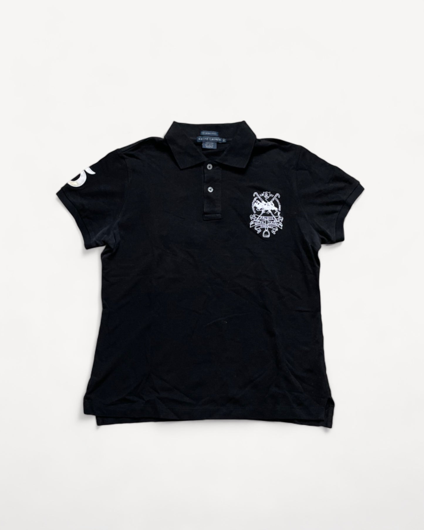 RALPH LAUREN POLO SHIRT BLACK (S)