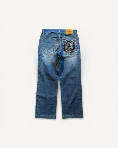 JAPANESE EMBROIDERED DENIM W29 L30 #JAP3