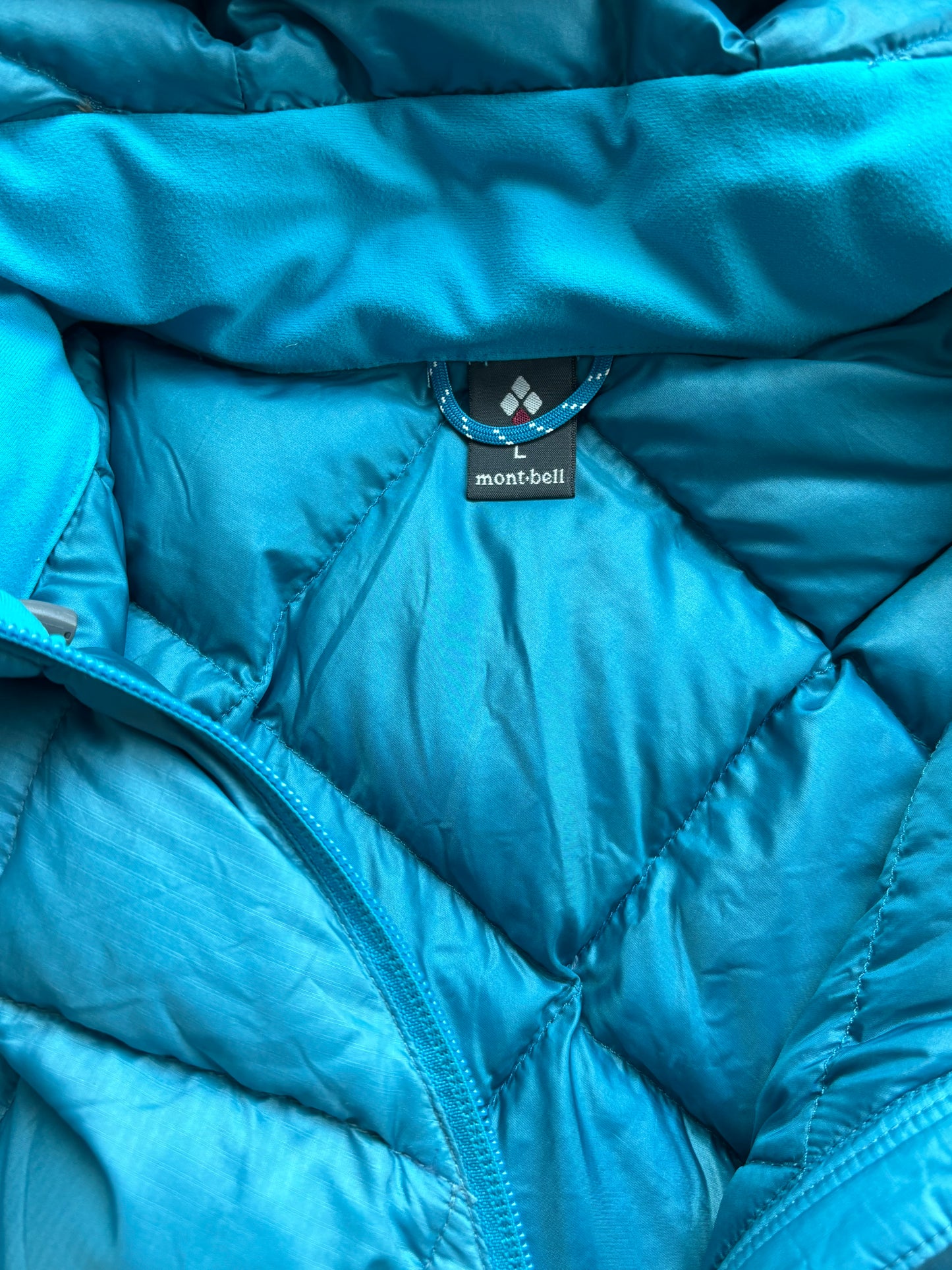 MONTBELL BLUE DIAMOND PUFFER JACKET (M)