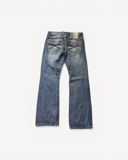 ROCK REVIVAL JEANS W34 L34 #RR47