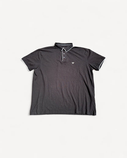 ARMANI BLACK POLO SHIRT (L)