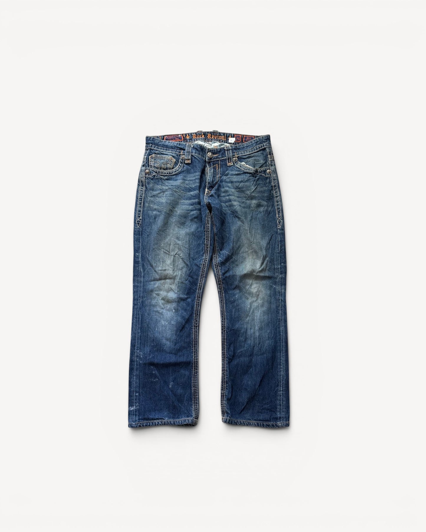 ROCK REVIVAL JEANS W34 L30 #RR46