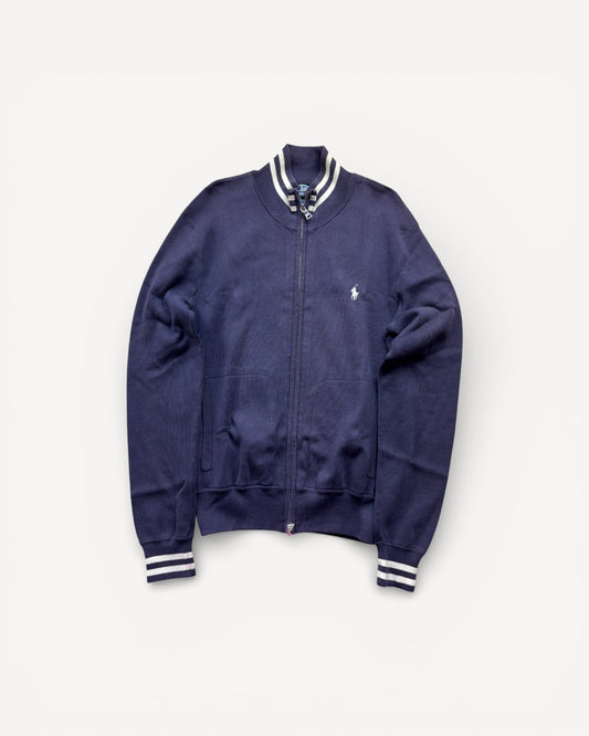 RALPH LAUREN NAVY ZIP UP HOODIE (M)