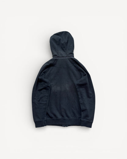 BURBERRY BLACK ZIP UP HOODIE (S)