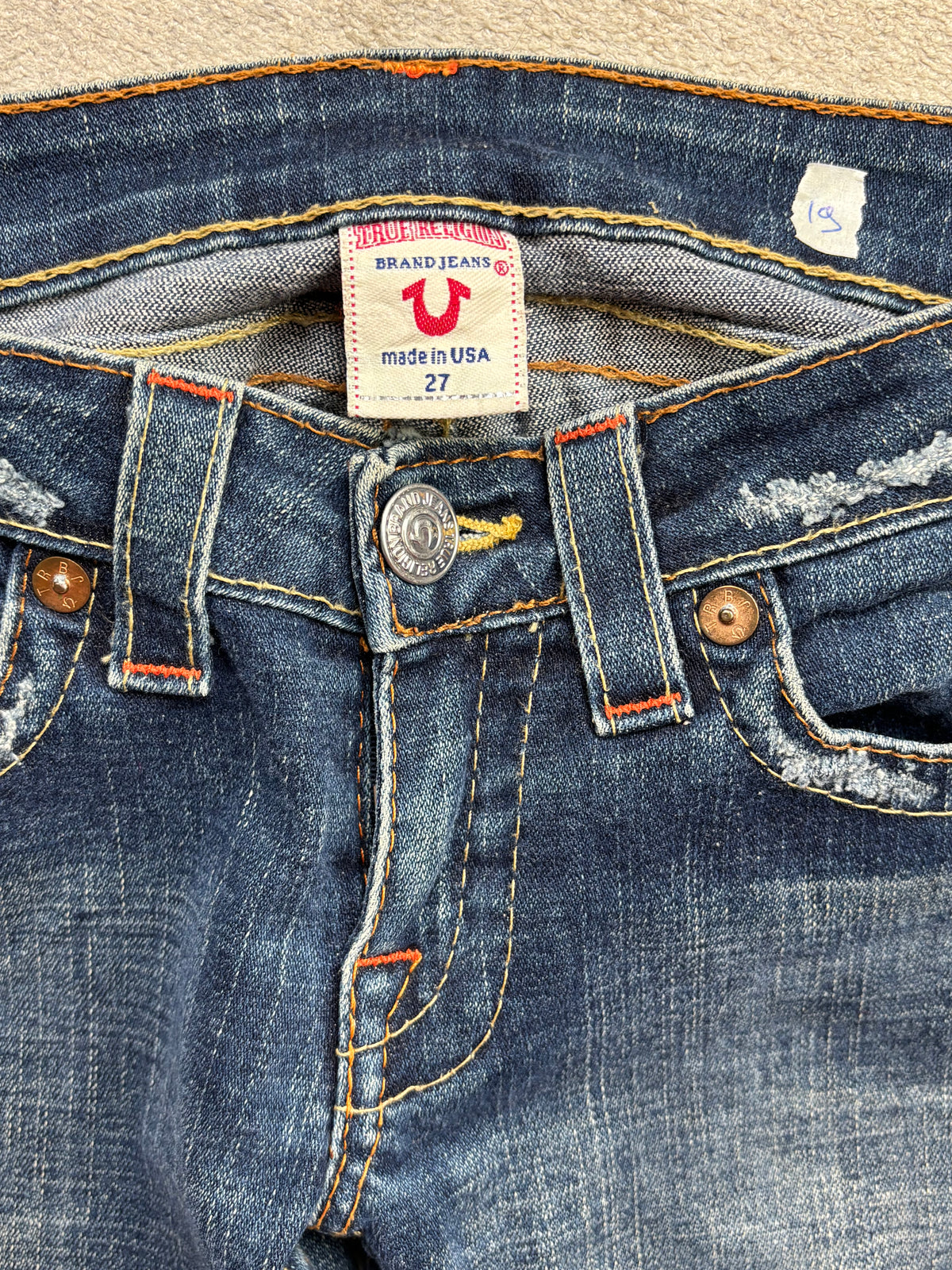 TRUE RELIGION JEANS W27 L30 #TR19