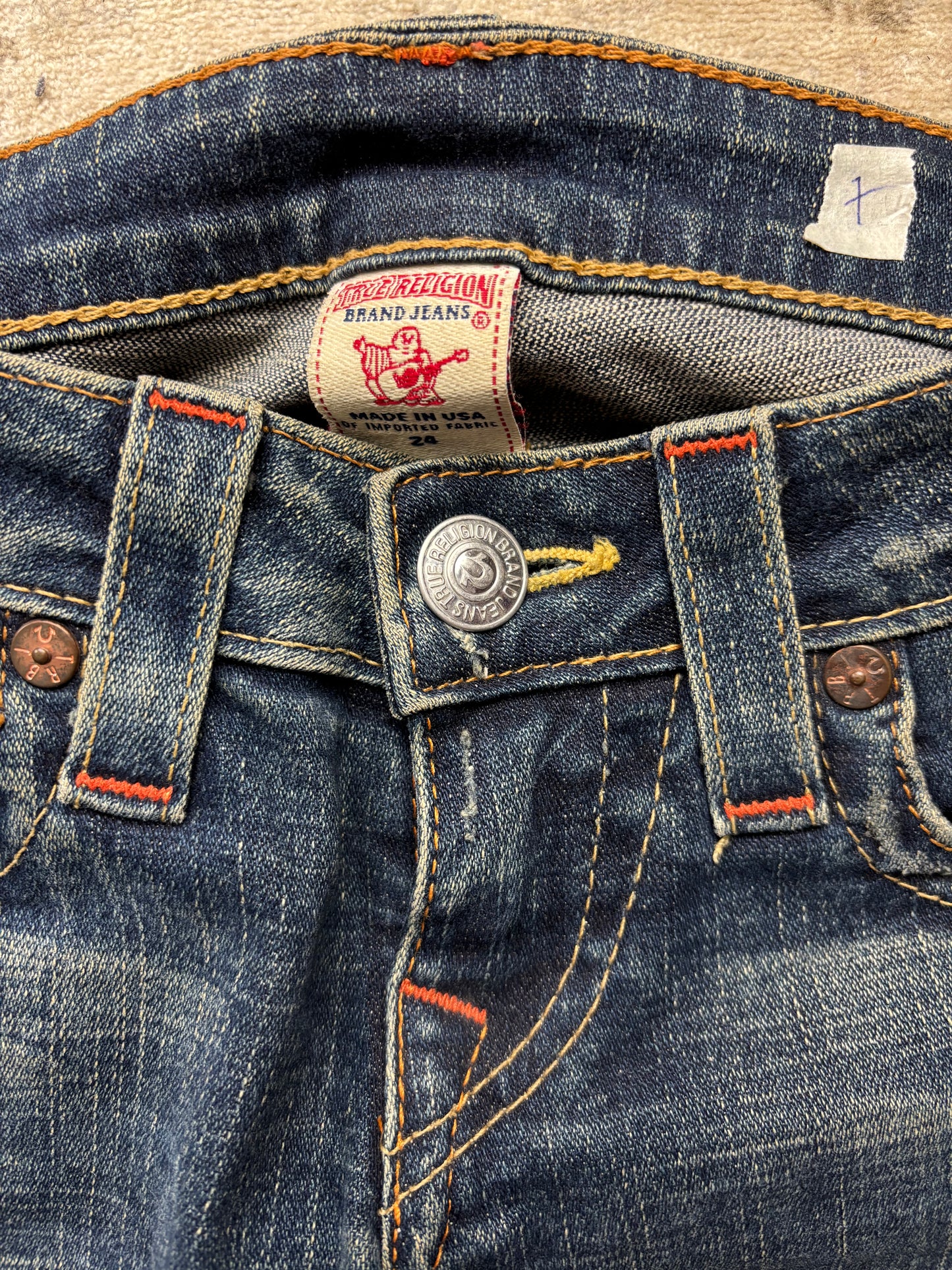 TRUE RELIGION JEANS W24 L30 #TR7