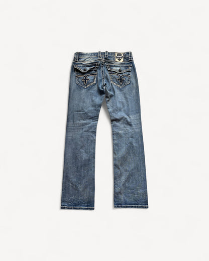 ROCK REVIVAL JEANS W33 L32 #RR29