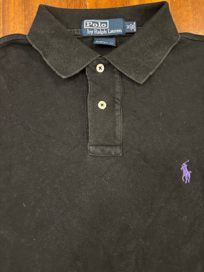 RALPH LAUREN POLO SHIRT BLACK (M)