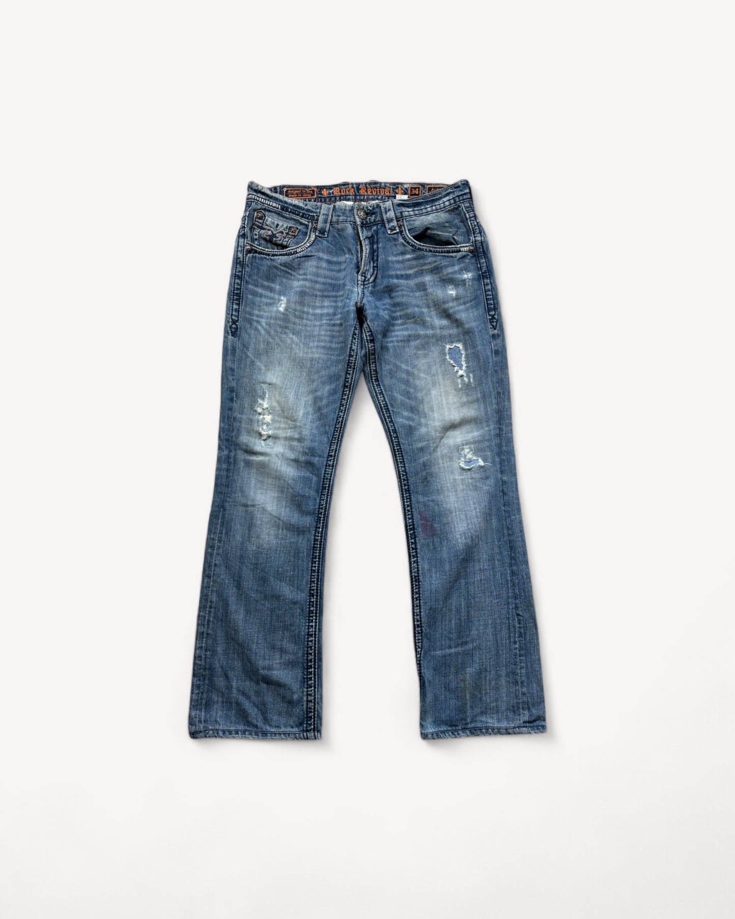 ROCK REVIVAL JEANS W34 L32 #RR12