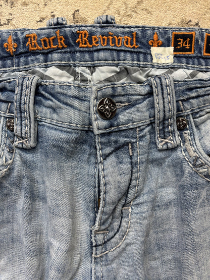 ROCK REVIVAL JEANS W34 L34 #RR15