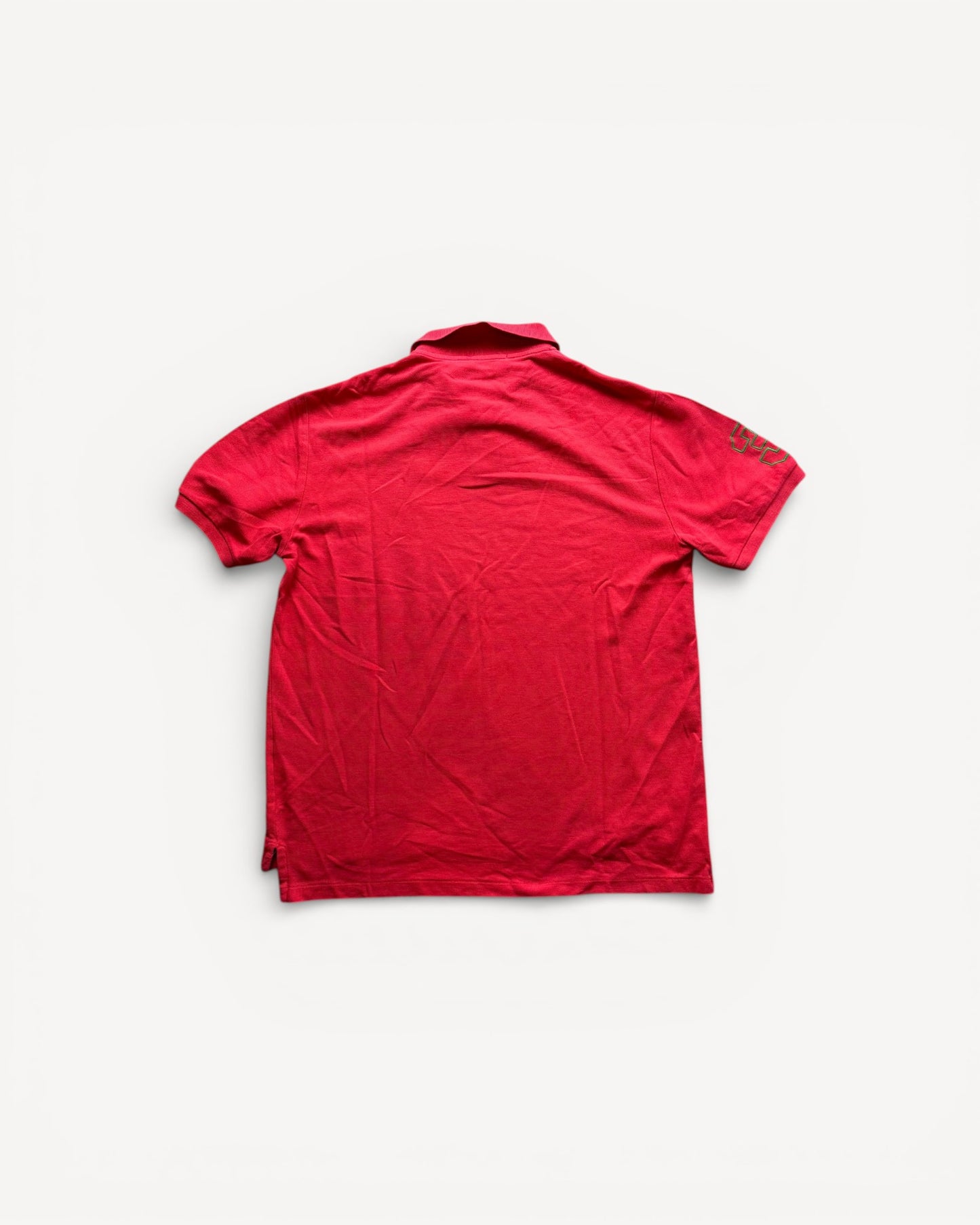 RALPH LAUREN POLO SHIRT RED (L)