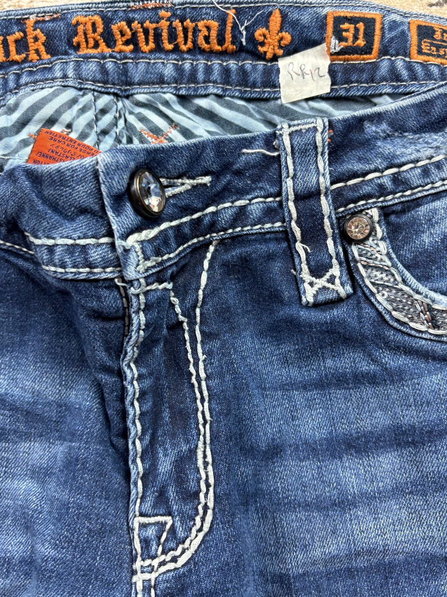 ROCK REVIVAL JEANS W31 L32 #RR12