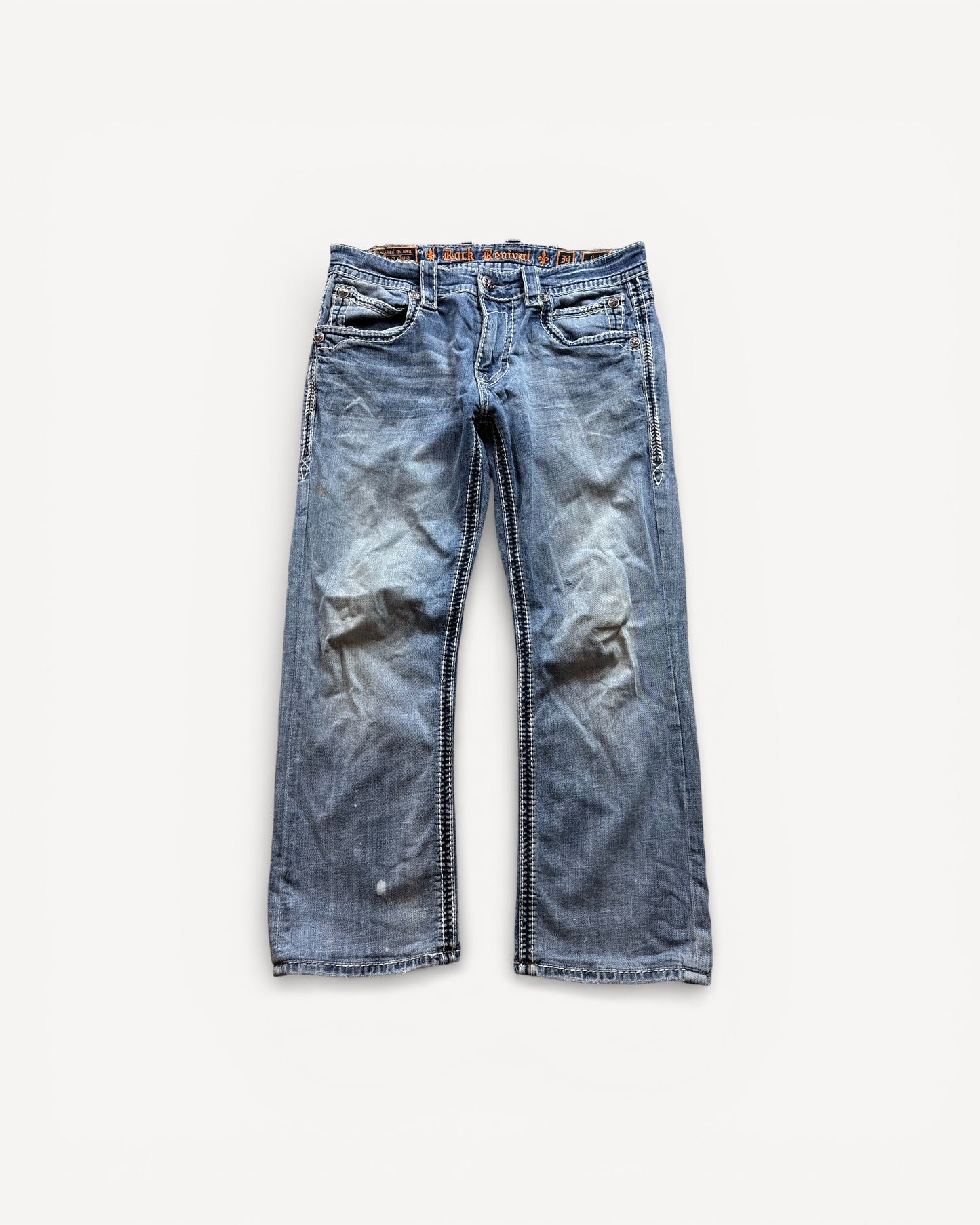 ROCK REVIVAL JEANS W34 L30 #RR2