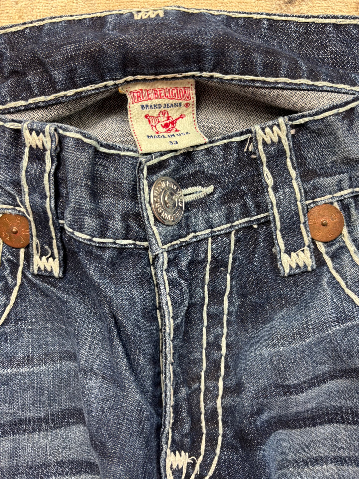 TRUE RELIGION JEANS W33 L32 #TR45