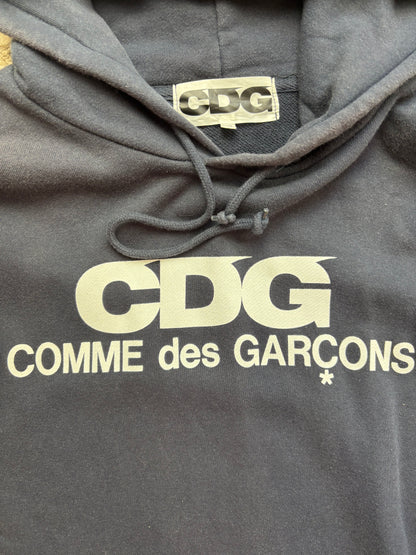 CDG BLACK HOODIE (XL)
