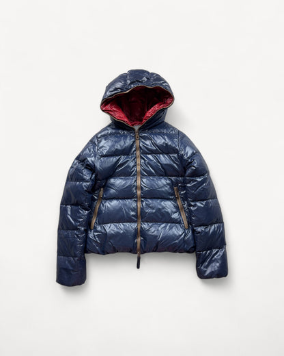 DUVETICA BLUE WOMEN PUFFER JACKET (S)