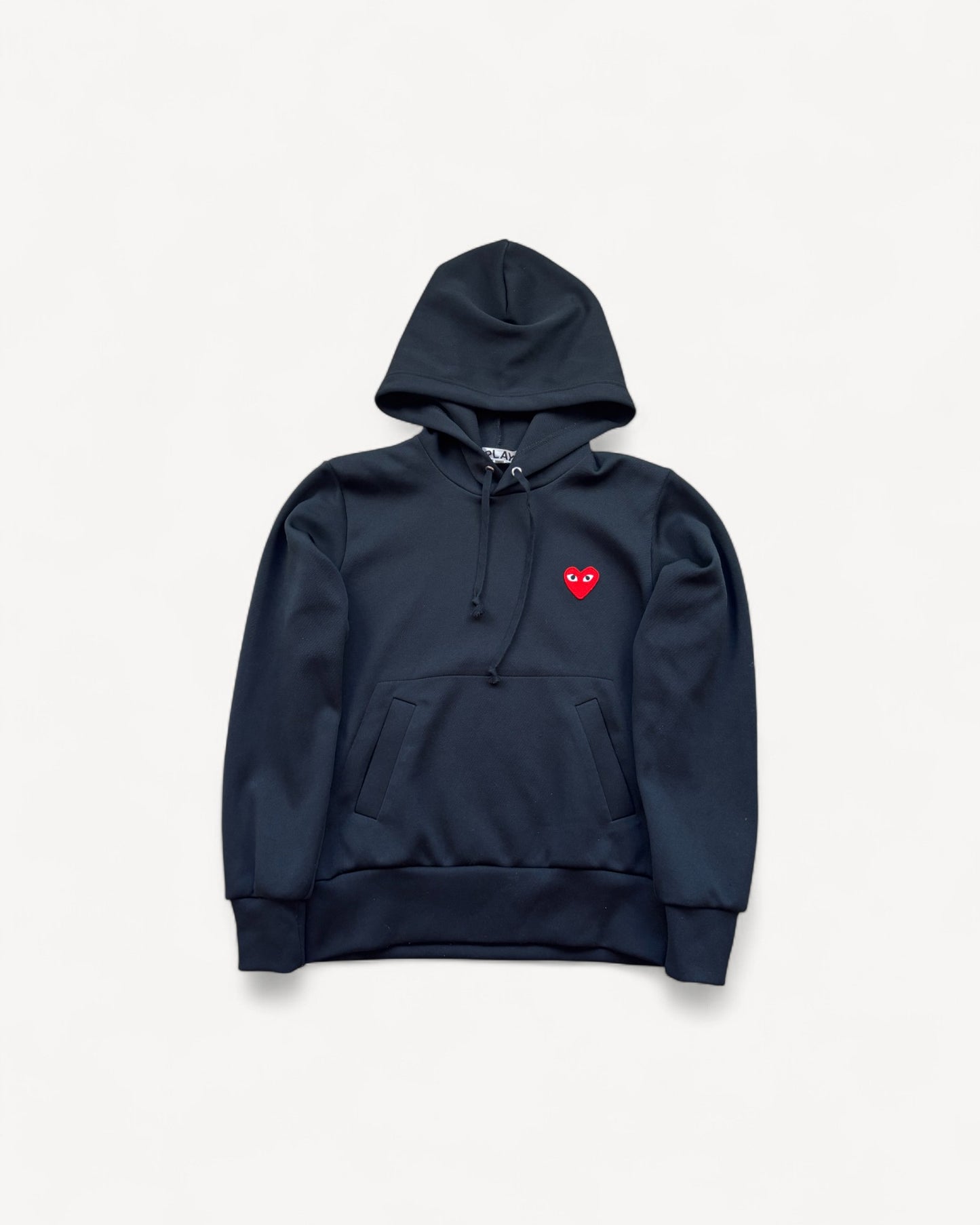 CDG PLAY BLACK HOODIE (S)