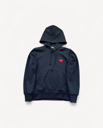 CDG PLAY BLACK HOODIE (S)