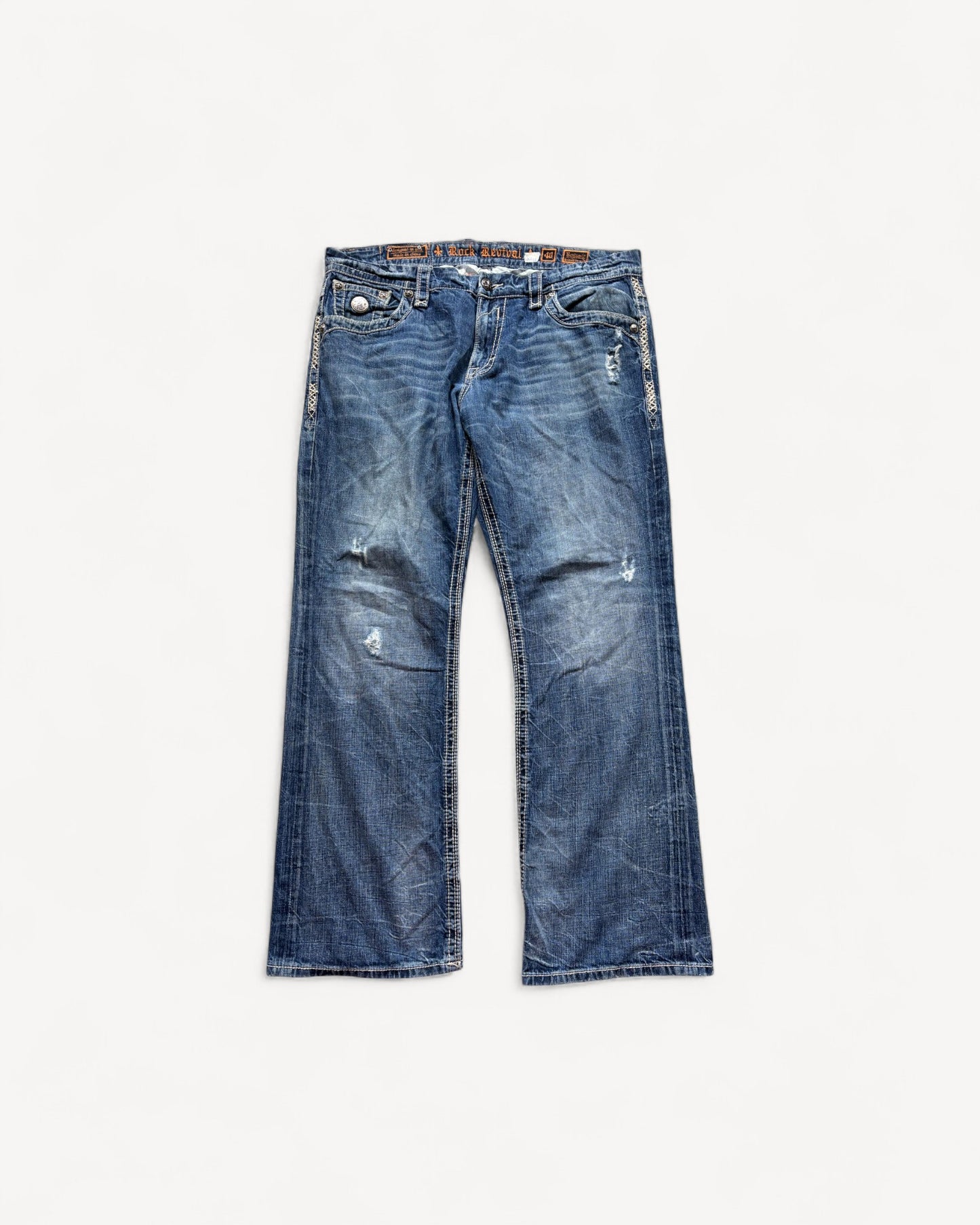 ROCK REVIVAL JEANS W40 L34 #RR25