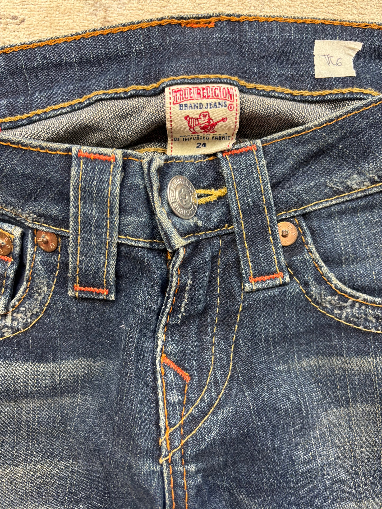 TRUE RELIGION JEANS W24 L30 #TR6