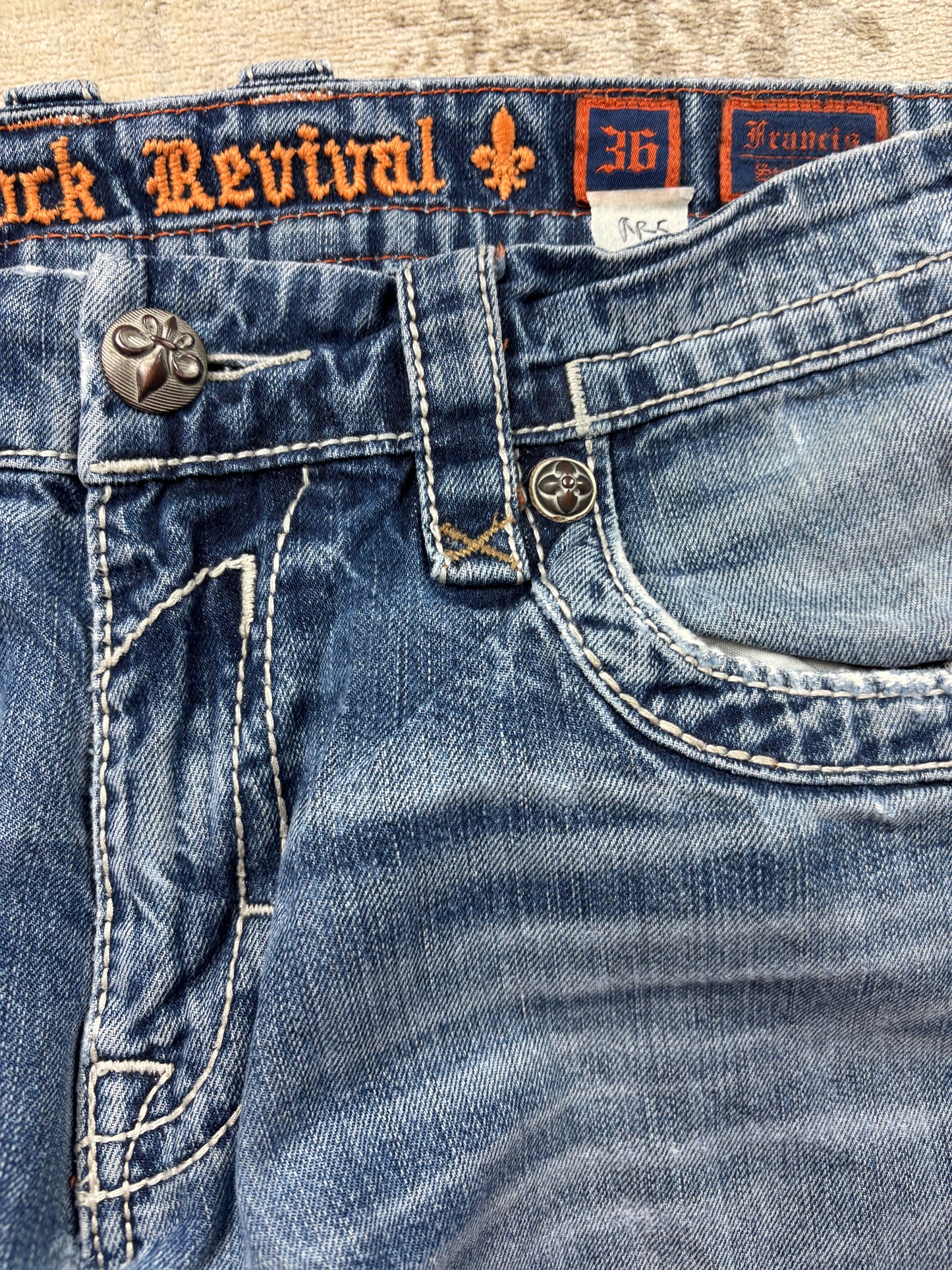 ROCK REVIVAL JEANS W36 L32 #RR5