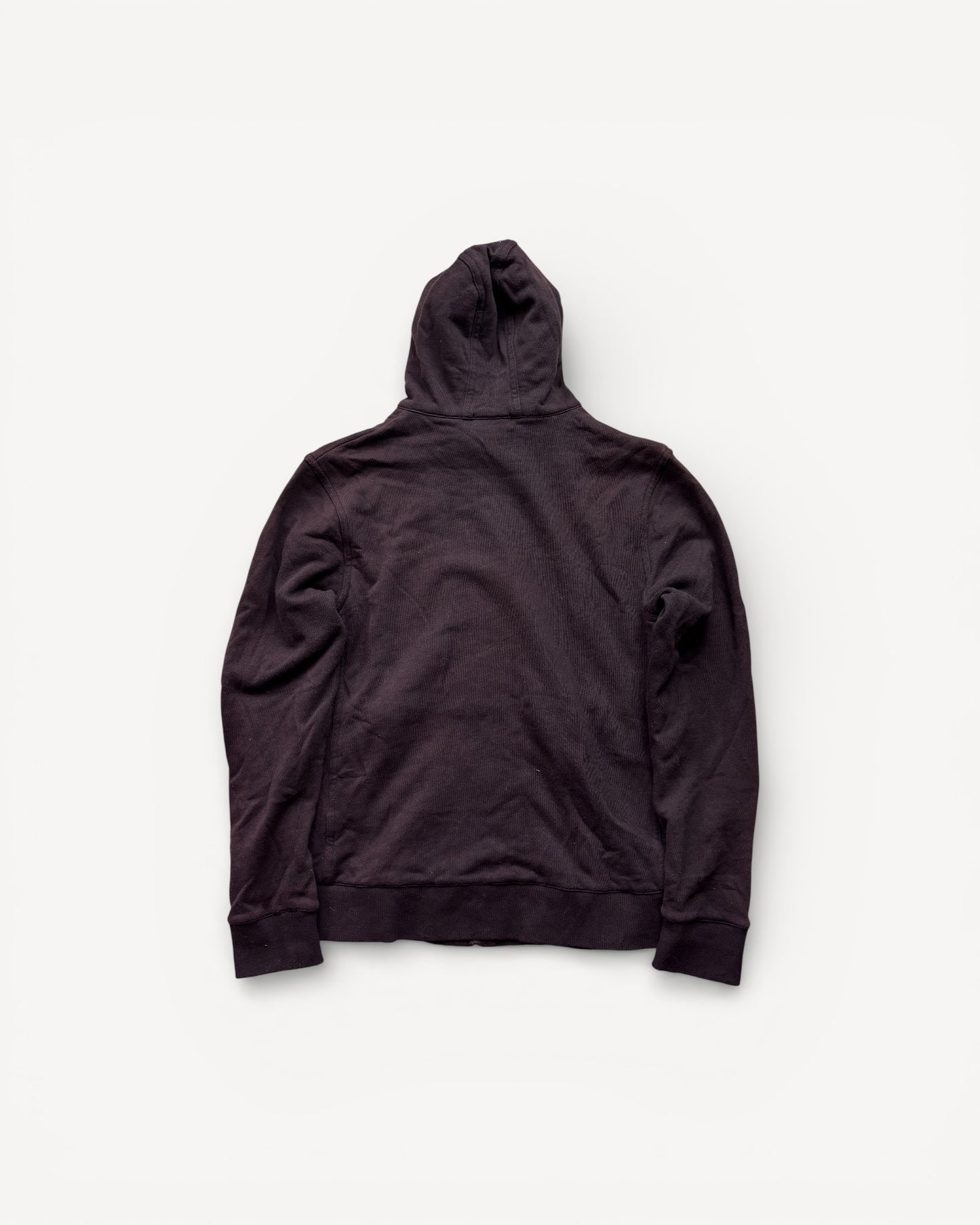 BURBERRY BROWN FUR ZIP UP HOODIE (S)