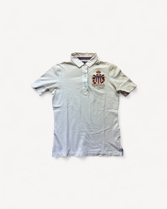 RALPH LAUREN POLO SHIRT WHITE (XS)