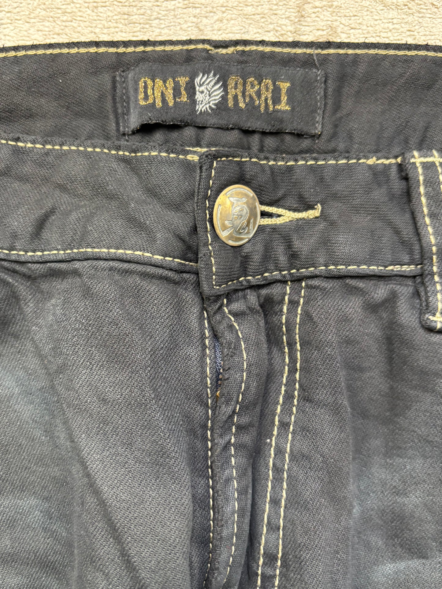 JAPANESE EMBROIDERED DENIM W34 L32 #JAP17
