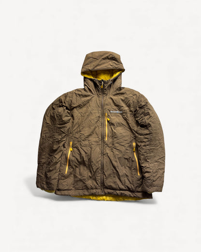 MONTBELL YELLOW REVERSIBLE PUFFER JACKET (M)