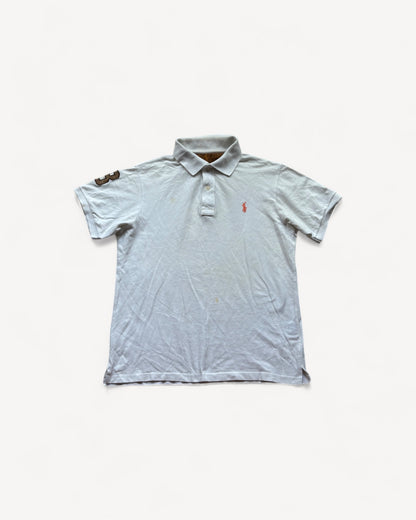 RALPH LAUREN POLO SHIRT WHITE (L)