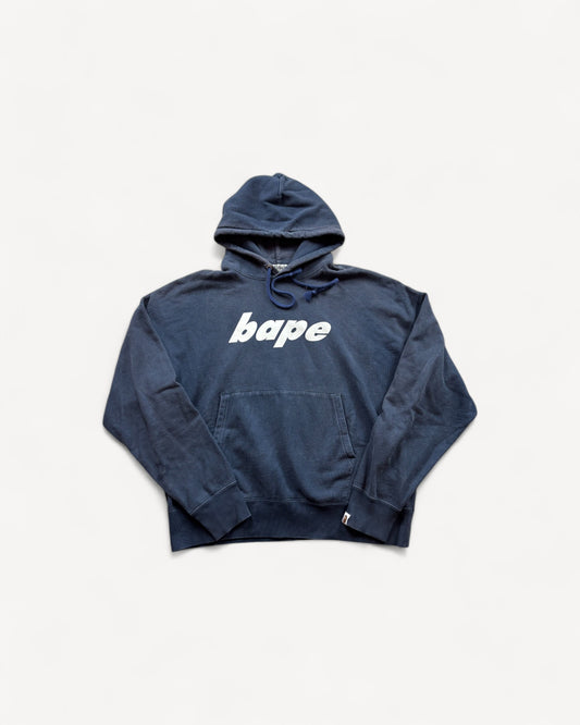 BAPE BLUE HOODIE (L)