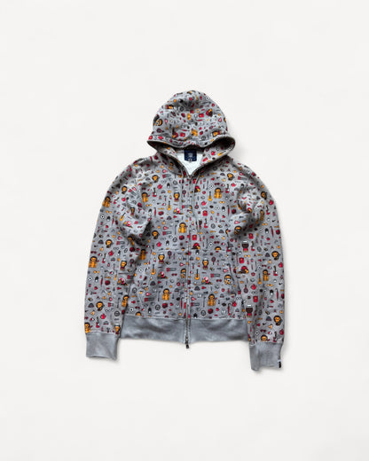 BAPE BABYMILO ZIP UP HOODIE (M)