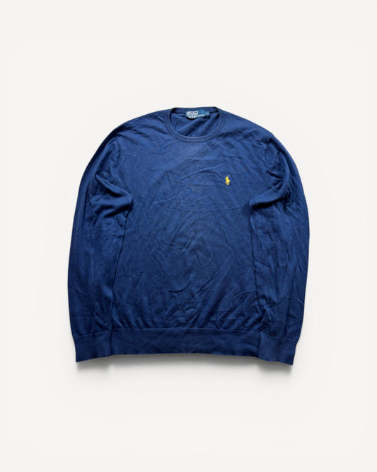 RALPH LAUREN NAVY KNIT (L)