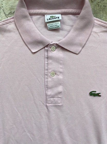 LACOSTE POLO SHIRT PINK (S)